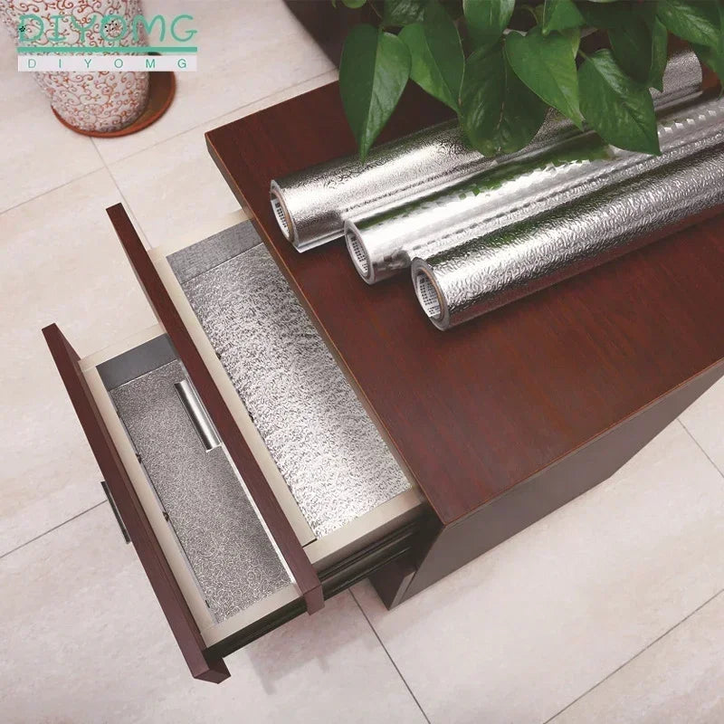 Kitchen Oil Proof Waterproof Sticker Kitchens Oil Stickers Cabinet Wall Sticker PVC Foil Wallpaper Easy Clean Kitchen Accessory