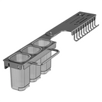 KYCOR-Wall-Mounted Multi-Functional Knife Holder - Folding Shelf For Kitchen, Includes Chopsticks Tube And Cutter Storage