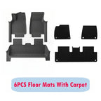 Fully Protection Floor Liners For 2025 Tesla Model Y Juniper Floor Mats with Door Sill Protector Front Rear Cargo Liner  Juniper