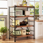 Japanese-style Multi-layer Storage Rack Floor Bookshelf Simple Kitchen Shelf Storing Microwave Home Organization Accessories