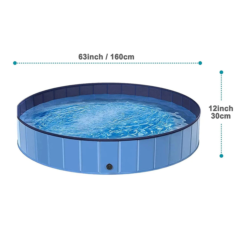 Portable Dog Swimming Pool - Pet Bathing & Grooming Tub