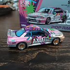 New In Stock Poprace 1:64 Nissan Skyline Gtr32 Championship Car Alloy Miniature Diecast Nissan Ornaments Custom Toys Kid Gift