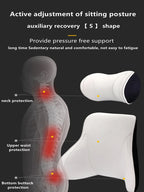 Nappa Leather Memory Cotton Headrest Car Seat Lumbar Bolster Tender Neck Pillow For Tesla Model 3 / Y / X S Interior Accessories