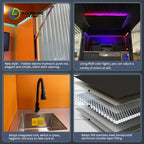 Customized Multi-Functional Sink Cabinet Outdoor Kitchen Basin Stove Cabinet Outdoor Kitchen Cabinets With Outdoor Grill