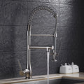 Kitchen Faucet Brushed Nickel Pull-Out  Faucet Swivel Dual Purpose Basin Sink Hot & Cold Water Faucet HMS9069