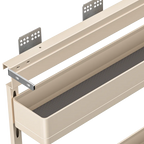 Champagne Color Kitchen Hardware Accessories Cabinets Condiments Bottle Storage Basket Pull Out Spice Rack