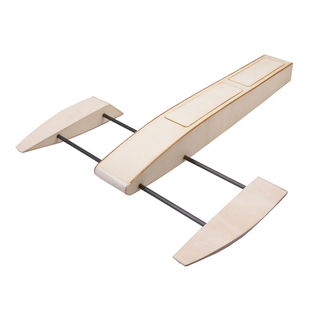 The New RC Speed Boat Wooden Sponson Outrigger Shrimp Speed Boat Model Kits Radio Remote Control Speedboat,Single Model