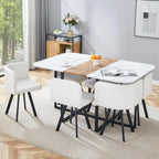 Kitchen & Dining Table Set with Cushioned Chairs