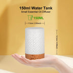 150ml Crack Design Essential Oil Diffuser USB Powered with  7 Color LE