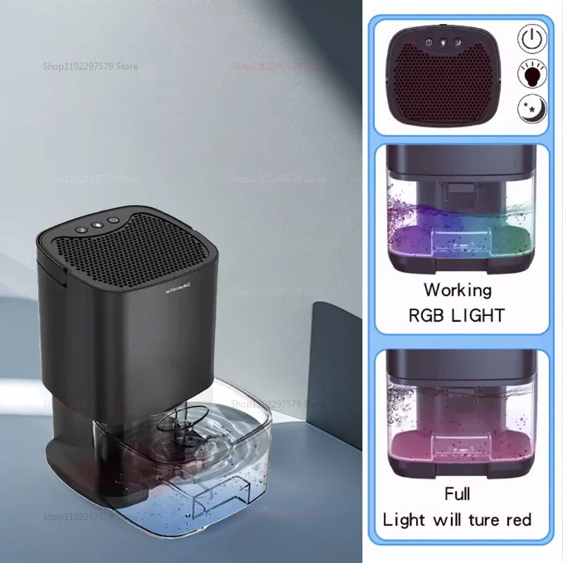 Mini Mute Dehumidifier Dryer Smart Air Purifier Dehumidifier For Home