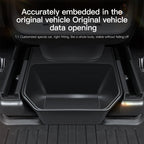 YZ Rear Seat TPE Storage Box For Tesla Model Y Juniper 2021-2025 Under Air Vent Storage Case Trash Can Organizer Car Accessories