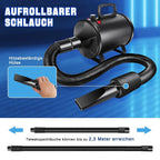 Negative Ion Smart Pet Blower Negative Ion large dog Pet Hair Dog Hair Dryer Blower 3500W with 4 Nozzles Hair Dryer for Pets Pet
