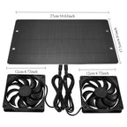 Small Solar Exhaust Fan Mini Cooling Fan Solar Powered Fan Wit Outdoor