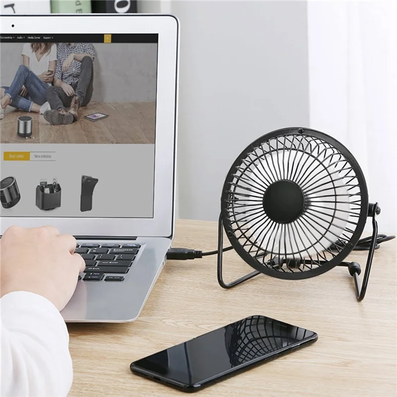 Mini Solar Panel Powered Ventilator Fan Portable 5W 4 Inch Greenhouse