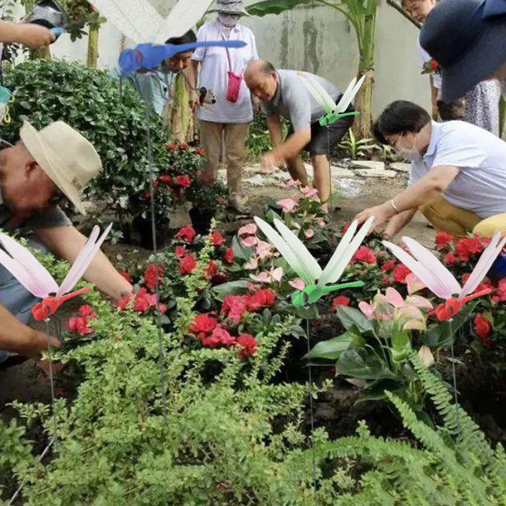 20-3pcs 31cm Simulation Dragonfly Clip Bug Deterrent Realistic Dragonfly Hat Clip Bug Repellent Dragonfly Home Garden Decor