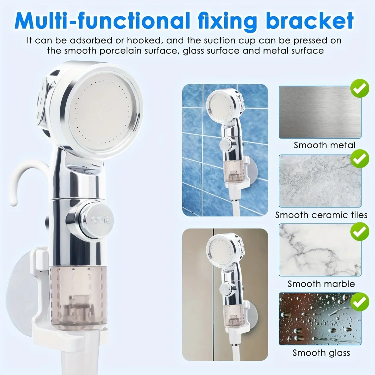 Portable USB Rechargeable Shower Head
