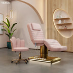 Modern Beauty Salon Center Facial Spa Bed with Foot Control Luminous Diode Electric Massage Beauty Bed Tattoo Embroidery Eyelash Bed
