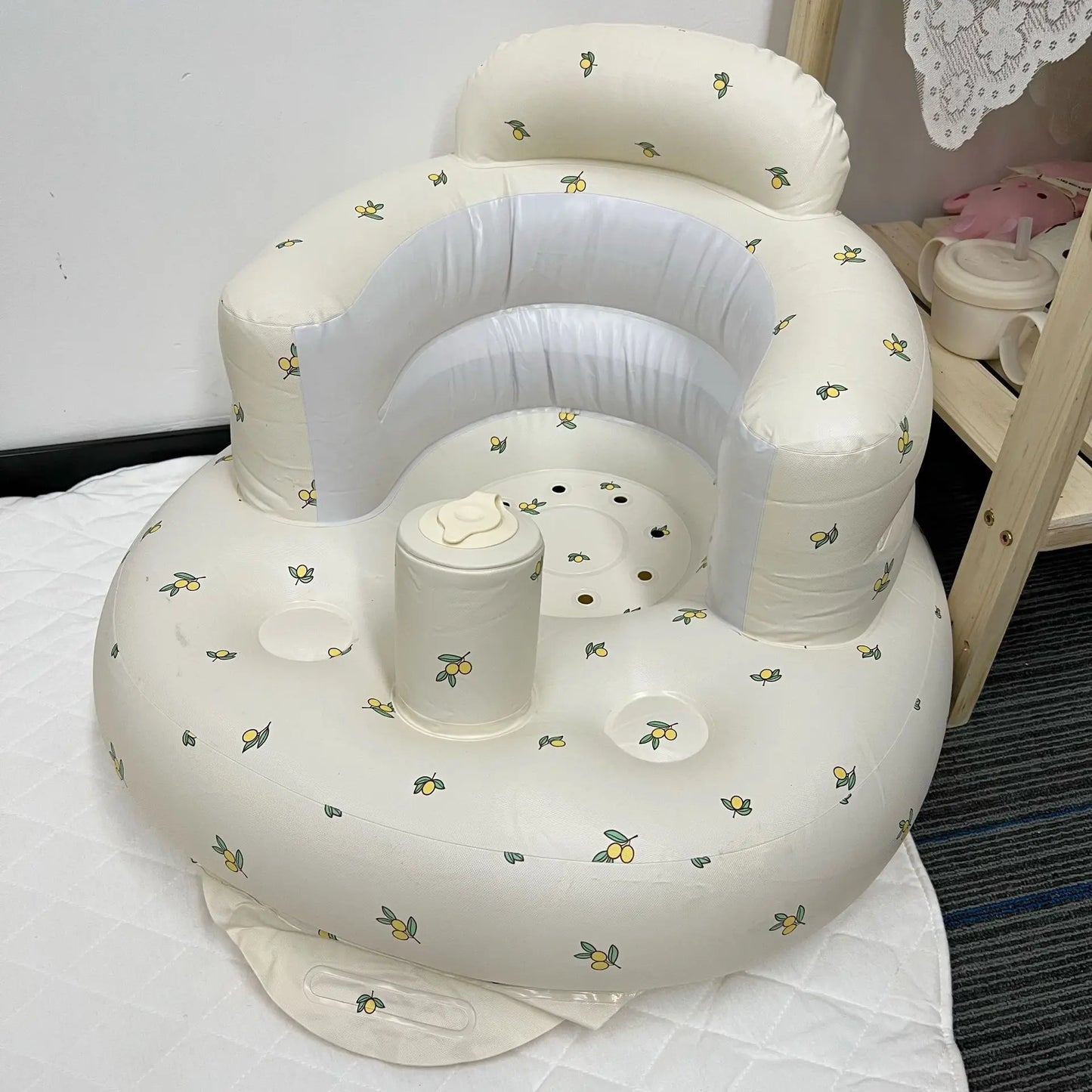 Foldable Baby Inflatable Learning Seat & Bath Basin