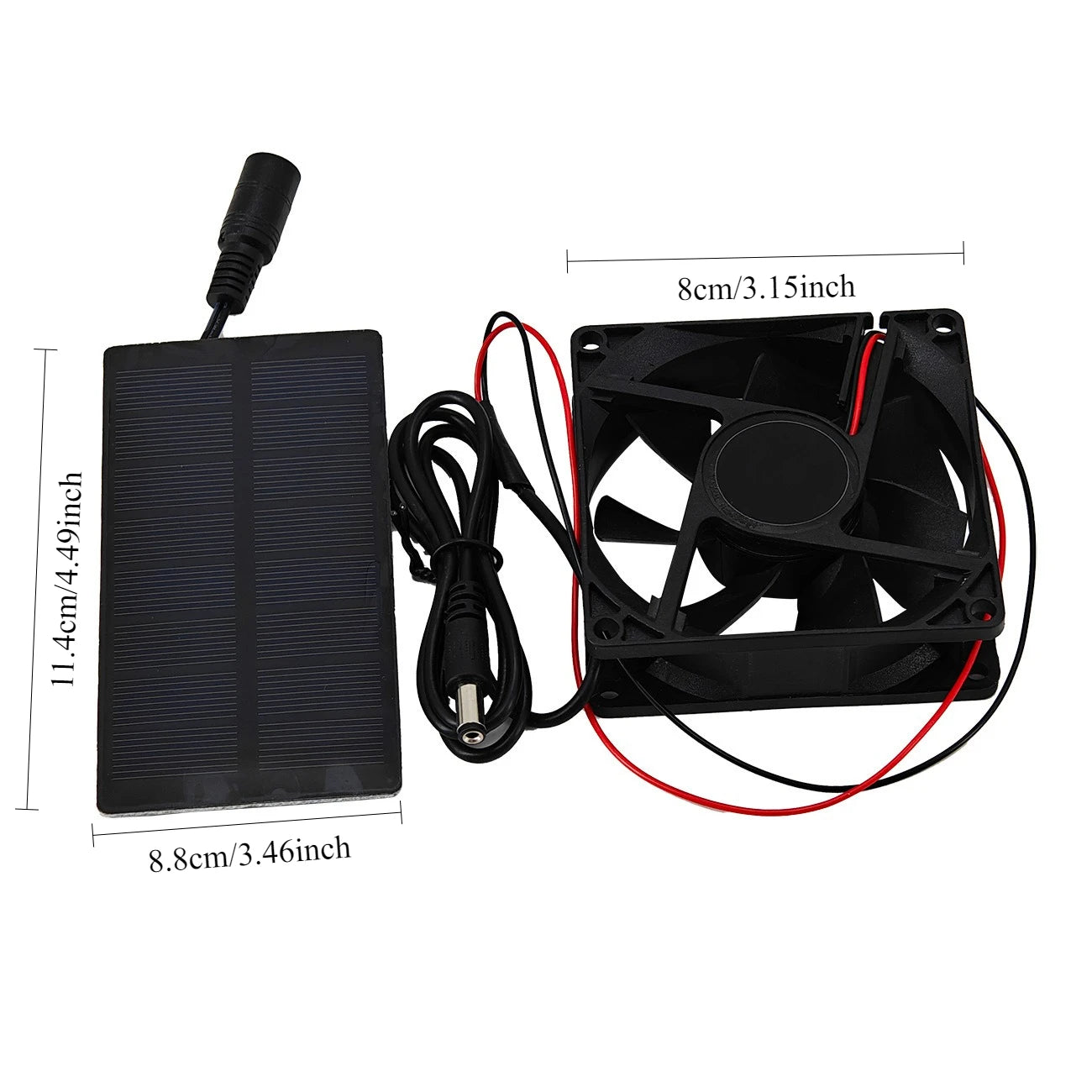 Small Solar Exhaust Fan Mini Cooling Fan Solar Powered Fan Wit Outdoor