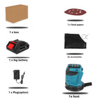3 Speed Random Orbit Electric Sander 125mm Sandpaper Wood Grinder Polishing Machine Sander Power Tools For Makita 18V Battery