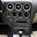 Real Soft Carbon Fiber Sticker For Alfa Romeo 159 2005-2018 2019 2020 2021 2022 2023 LHD RHD Car Center Console Panel Frame Trim