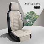 All-Season Linen Car Seat Covers Universal Fit for Sedans SUVs Trucks - Breathable Durable Comfortable Interior Accessories