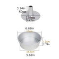 Round middle hole Alloy Chiffon Cake toast bread Pan Removable Bottom Hollow Chimney Mold DIY Baking Tools bake Model Bread box