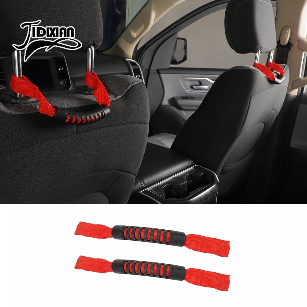 JIDIXIAN Car Seat Headrest Grab Handle for Jeep for Dodge for Ford F150 for Jimny for Chevrolet for GMC for Chrysler for 4Runner