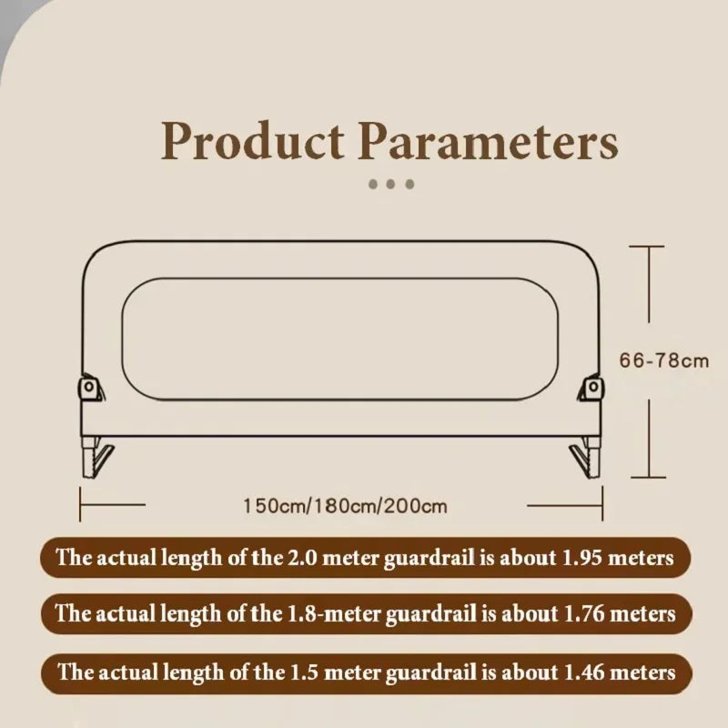 Portable Baby Bed Rail Guard