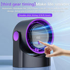 Desktop Smart Electric Fan 100 Wind Speed Settings Usb Charge Digital