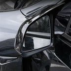 Rearview Mirror Cover Sticker For Tesla Model Y 2020-2023 Glossy Black Side Wing Mirror Cap Case Trim External Car Accessories