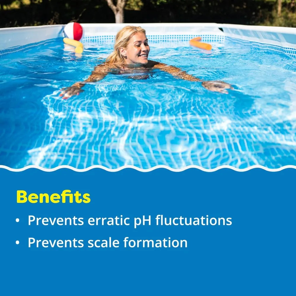 Alkalinity Increaser for Swimming Pools - Raises Alkalinity and Balances pH Levels   100% Sodium Bicarbonate  25 Pounds