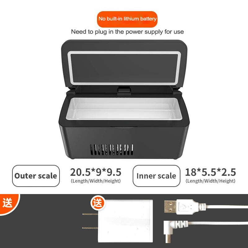 Rechargeable Drugs Refrigerators Mini Travel Insulin Cooler Box Portable Refrigerator Case For Medicine Insulin With Bag 2-18 ℃