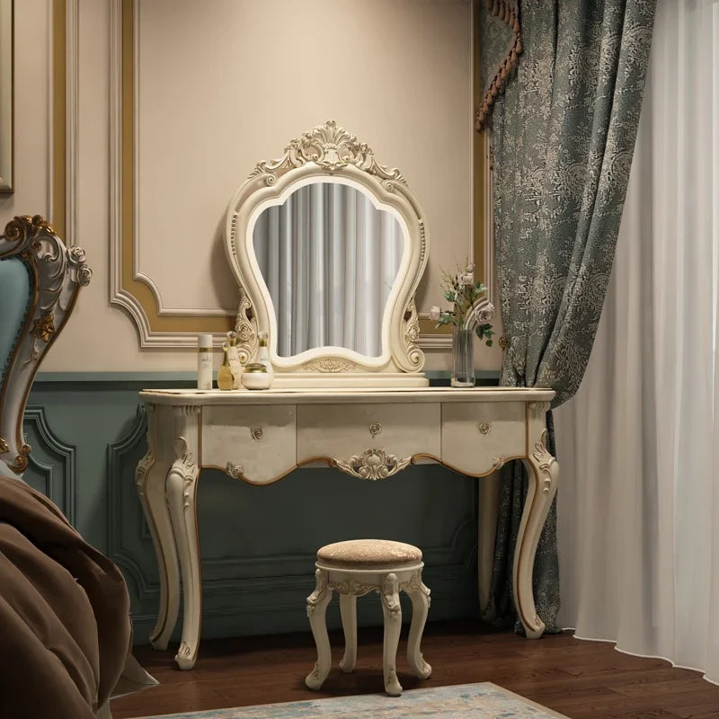 European dresser bedroom makees ins multifunctional princess dressing table storage cabinet integrated small apartment