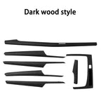 Center console Carbon Interior Panel 7 Piece Set For Audi Q5 RSQ5 2018-2023 Carbon Fiber Interior Dashboard Door Trim Panel