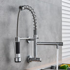 Only Cold Water  In-Wall Spring Kitchen Faucet Hand-Held Nozzle Kitchen Faucet Balcony Basin 360 Degree Rotating Kitchen Tap