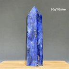 Blue Veins Stone Obelisk Natural Mineral Quartz Home Feng Shui Decorative Gift Reiki Treat Witchcraft Magic Wand