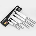 5 Piece Stainless Steel Kitchen Knife Set, Ergonomic Hollow Handle Design, Household Chef Knife for Chopping Carving Slicing