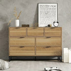 Dresser for Bedroom,Chest of Drawers, 6 Drawer Dresser,Floor Storage Drawer Cabinet for Home Office,for indoor bedroom furniture