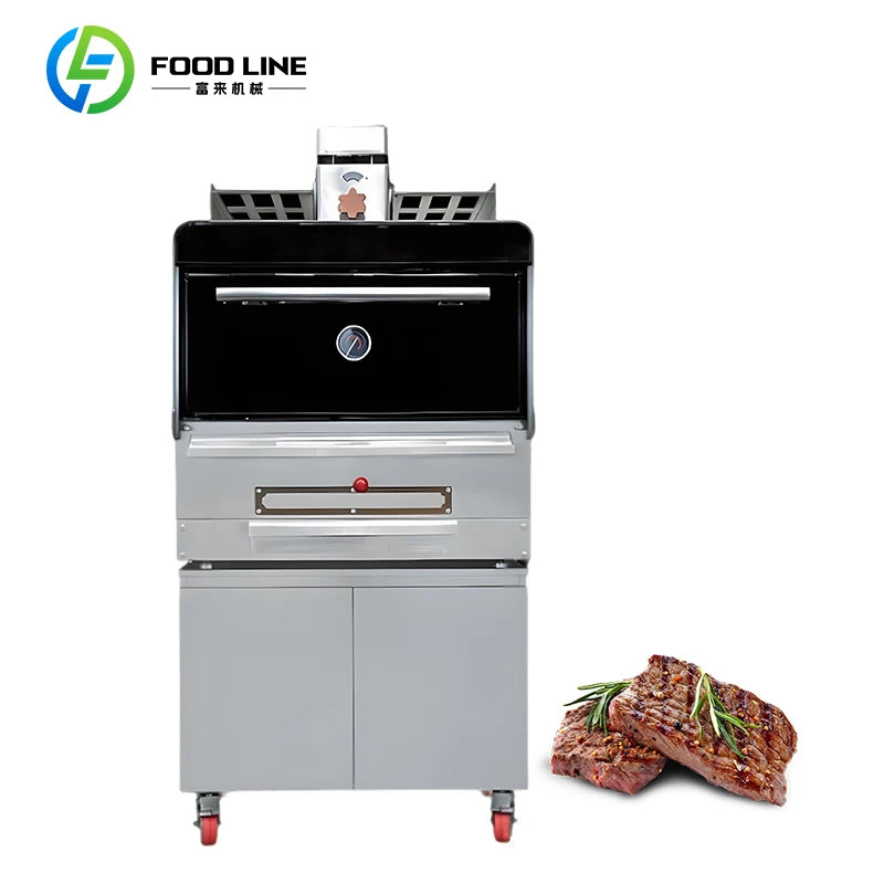 Kitchen Equipment for Restaurant Commercial Barbecue Baking Oven BBQ Meat Broiler Grill Charcoal Oven With/Without Cabinet