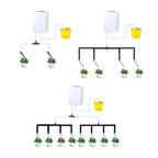 Automatic Plant Flower Watering Pump Home Sprinkler Drip Irrigation Device 2/4/8/16 Heads Pump Timer System Kit Garden Tool