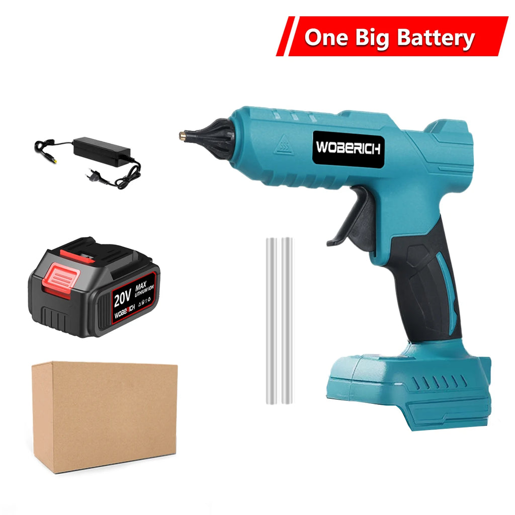 Electric Hot Melt Glue Gun Cordless Electric Glue Grab 11mm Glue Stick Hot Melt Welding Air Gun for Makita 18V Battery