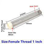 1/2"~2.5" 304 Stainless Steel Extended Filter Garden Irrigation Water Pump Hose Filter Aquarium Water Cleaning Mesh Metal Filter