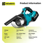NEWBENY Cordless Handheld Electric Vacuum Cleaner Powerful Rechargeable Household Indoor Cleaning Tools For Makita Battery Pin