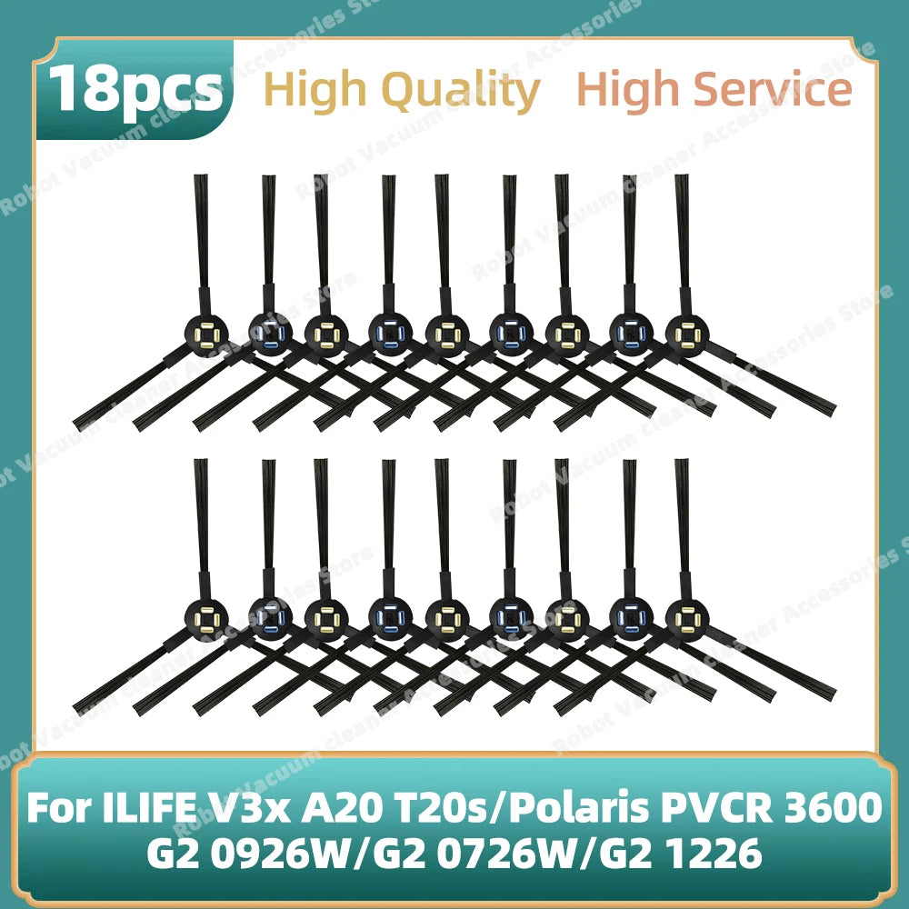 Compatible For ILIFE V3x, A20, T20s / Polaris PVCR 3600 / G2 0926W / G2 0726W / G2 1226 Side Brush Hepa Filter Mop Cloth Parts