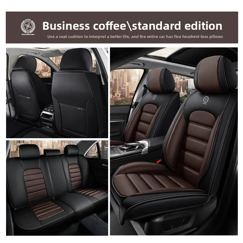 Universal Split Seat Fully Surrounded Car Seat Cover Breathable Comfortable Luxury Leather Car Seat Cushion Full Seats Cover