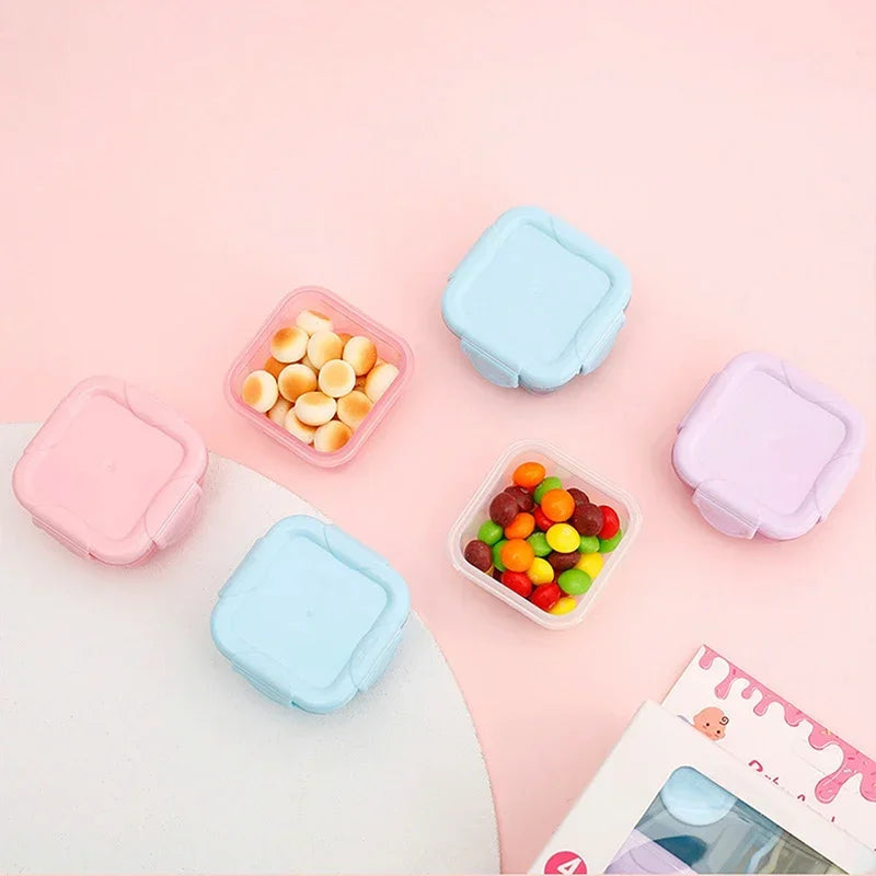 3PCS  Kitchen Storage Box Small Plastic Containers Food Storage Container Moisture-Proof Airtight Refrigerated Heating