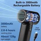 Portable Handheld Turbo Fan Mini Portable Hand Fan 3000mAh Rechargeabl