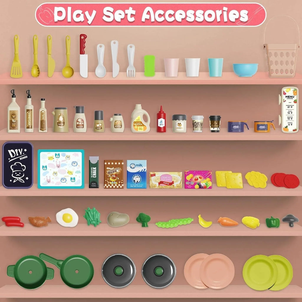 Simulation Kitchen Toys for Kids Play House Cooking Food Tableware Set Toddler Role Play Educational Kitchen Utensils Gift