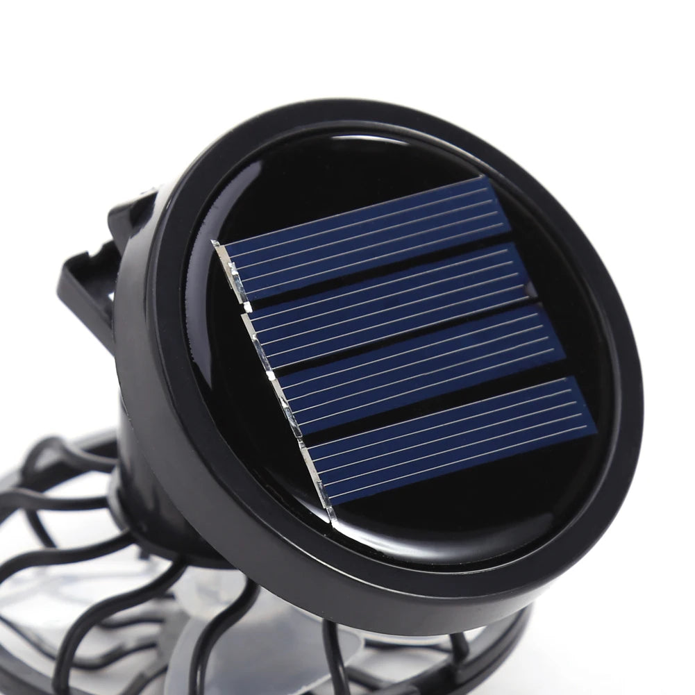 1/2/3PCS Solar Powered Cooling Fan Clip On Mini Solar Fan Outdoor Camp